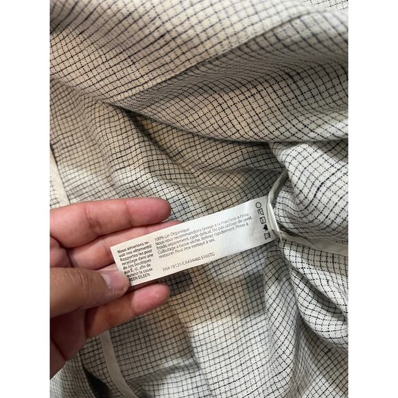 Eileen Fisher Womens S 100% Organic Linen Jacket 3/4 Sleeve Lagenlook Artsy - Picture 5 of 9